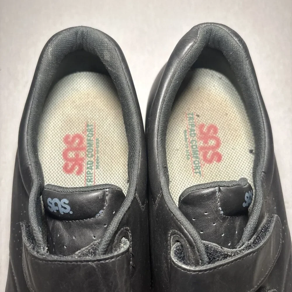SAS VTO Walking Shoes Mens Size 15 Triple Black Hook Loop Tripad Comfort